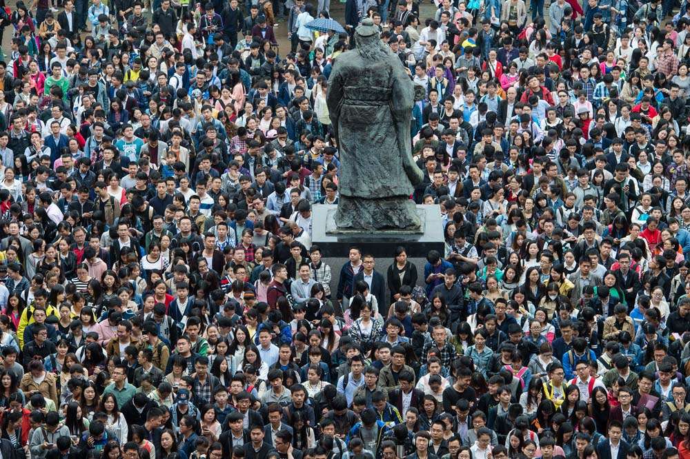 2016年4月华科考点(图源:视觉中国)
